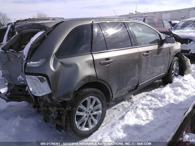 2FMDK3JC2DBC62074 - 2013 FORD EDGE SEL GRAY photo 4