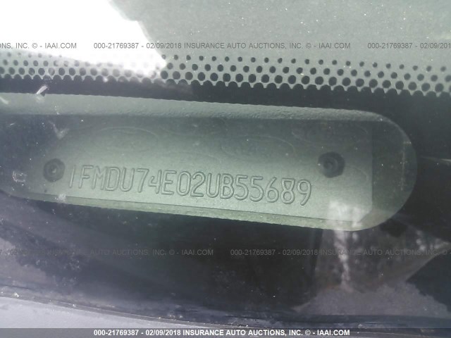 1FMDU74E02UB55689 - 2002 FORD EXPLORER EDDIE BAUER GREEN photo 9