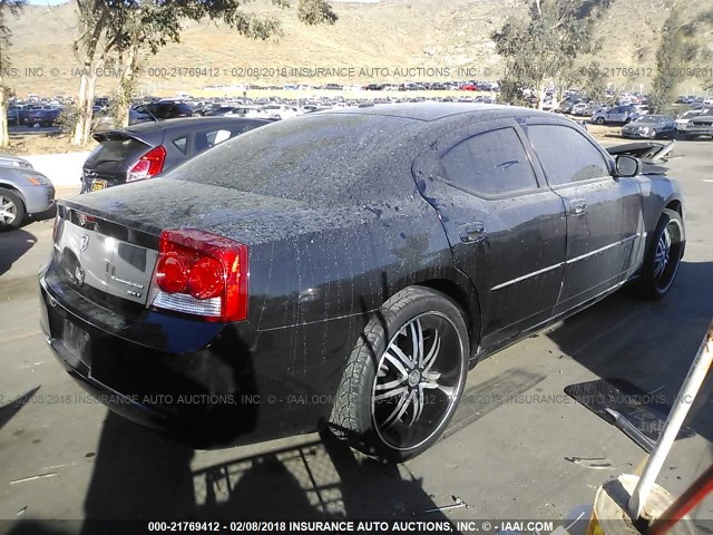 2B3CA3CV6AH298300 - 2010 DODGE CHARGER SXT BLACK photo 4