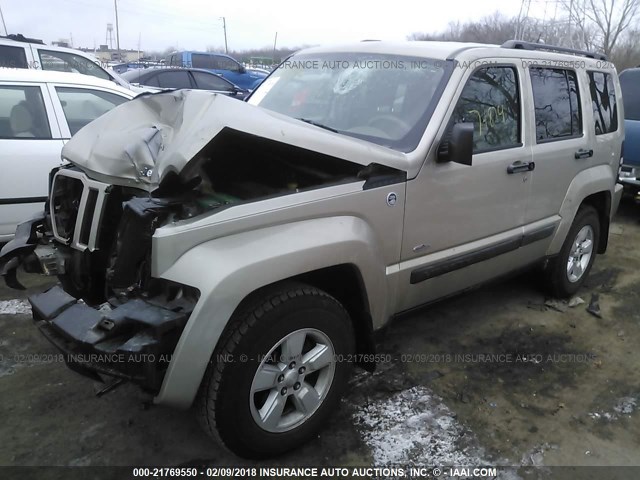 1J4PN2GK7AW154278 - 2010 JEEP LIBERTY SPORT 棕色 照片 2