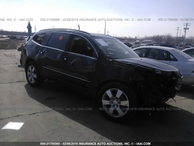 1GNKRLKD9DJ108799 - 2013 CHEVROLET TRAVERSE LTZ BLACK photo 1