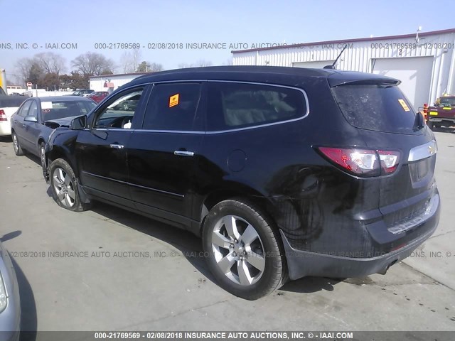 1GNKRLKD9DJ108799 - 2013 CHEVROLET TRAVERSE LTZ BLACK photo 3