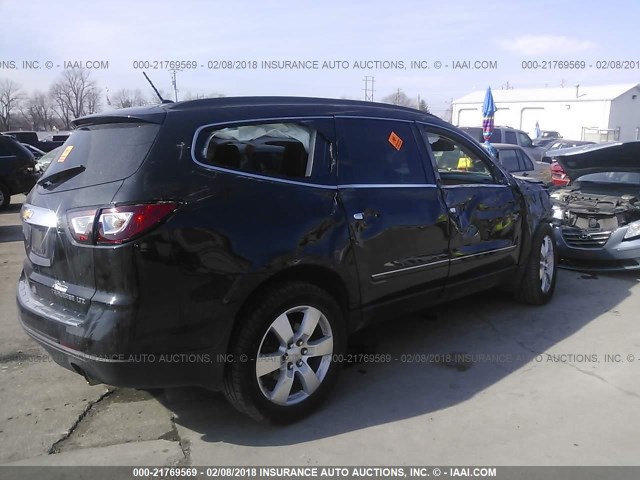 1GNKRLKD9DJ108799 - 2013 CHEVROLET TRAVERSE LTZ BLACK photo 4