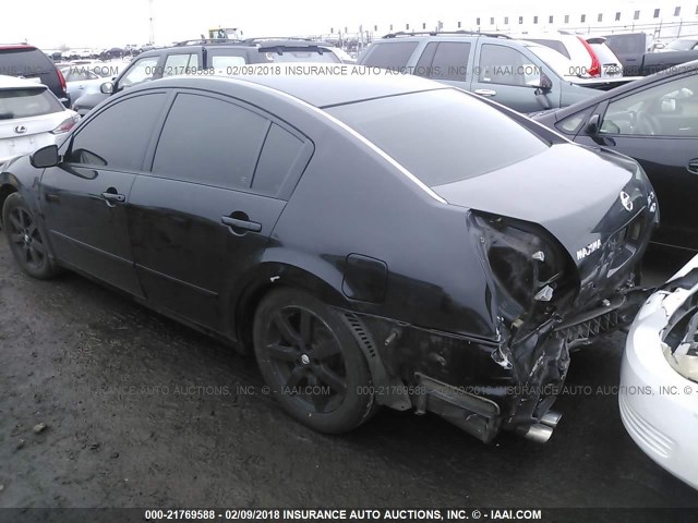 1N4BA41E06C828196 - 2006 NISSAN MAXIMA SE/SL BLACK photo 3