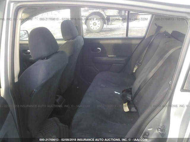 3N1BC13E98L463365 - 2008 NISSAN VERSA S/SL GRAY photo 8