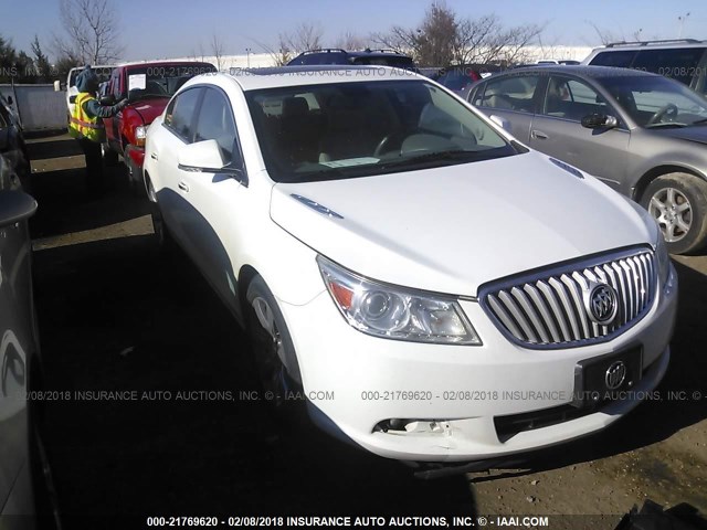 1G4GE5ED1BF309206 - 2011 BUICK LACROSSE CXS WHITE photo 1