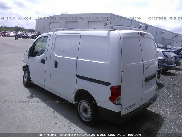 3N63M0YN3FK693419 - 2015 CHEVROLET CITY EXPRESS LS WHITE photo 3