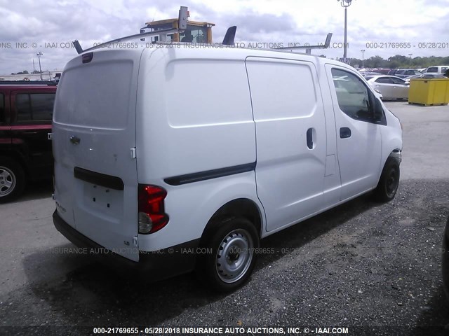 3N63M0YN3FK693419 - 2015 CHEVROLET CITY EXPRESS LS WHITE photo 4