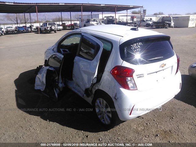 KL8CD6SA3HC800451 - 2017 CHEVROLET SPARK 1LT WHITE photo 3