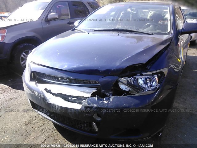 JTKDE177260081211 - 2006 TOYOTA SCION TC 蓝色 照片 6