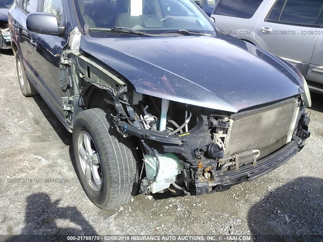 5NMSG13DX7H096691 - 2007 HYUNDAI SANTA FE GLS BLUE photo 6