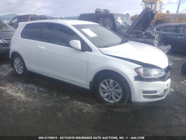 3VW917AU8FM046970 - 2015 VOLKSWAGEN GOLF WHITE photo 1