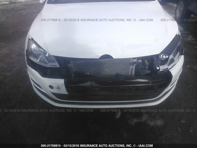 3VW917AU8FM046970 - 2015 VOLKSWAGEN GOLF WHITE photo 6