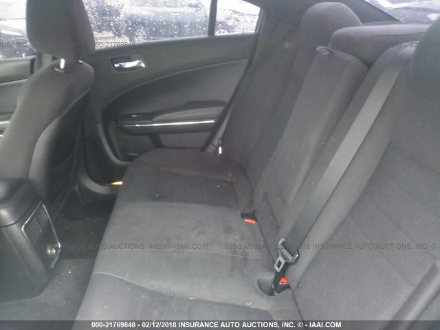 2C3CDXBG3CH111375 - 2012 DODGE CHARGER SE BLACK photo 8