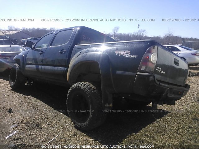 5TFLU4EN0DX074920 - 2013 TOYOTA TACOMA DOUBLE CAB შავი ფოტო 3