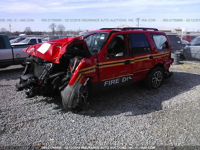 1FMJU1GT1GEF08789 - 2016 FORD EXPEDITION XL RED photo 2