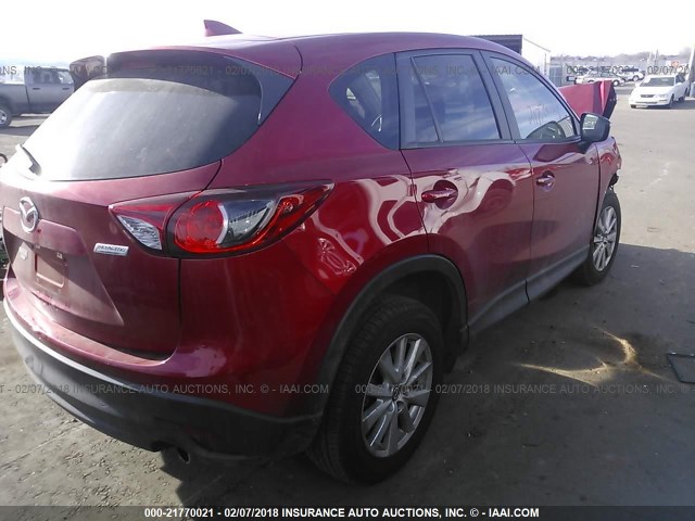 JM3KE4CY5G0783708 - 2016 MAZDA CX-5 TOURING RED photo 4