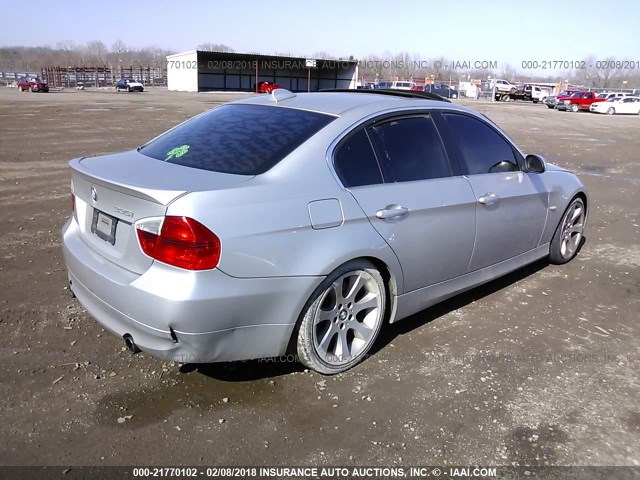 WBAVB73528VH24321 - 2008 BMW 335 I SILVER photo 4