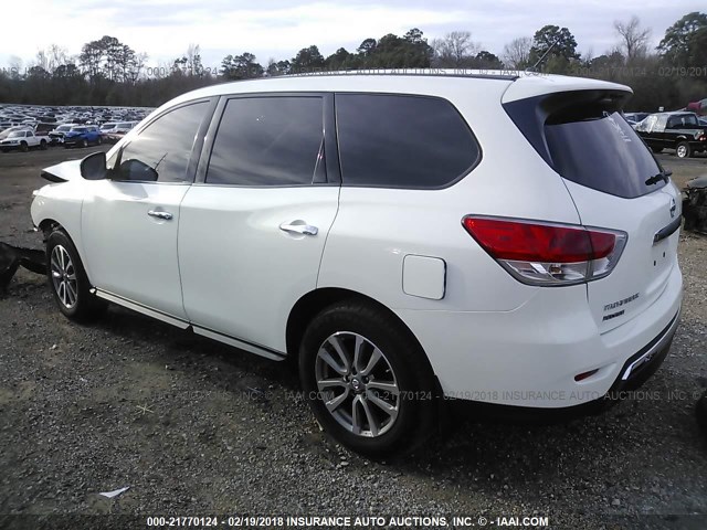 5N1AR2MN4EC720947 - 2014 NISSAN PATHFINDER S/SV/SL/PLATINUM 白色 照片 3