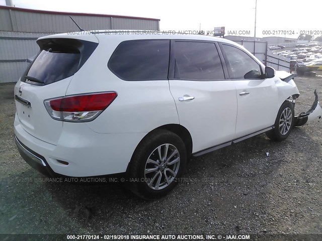 5N1AR2MN4EC720947 - 2014 NISSAN PATHFINDER S/SV/SL/PLATINUM 白色 照片 4