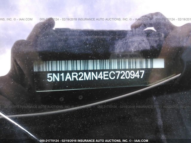 5N1AR2MN4EC720947 - 2014 NISSAN PATHFINDER S/SV/SL/PLATINUM 白色 照片 9