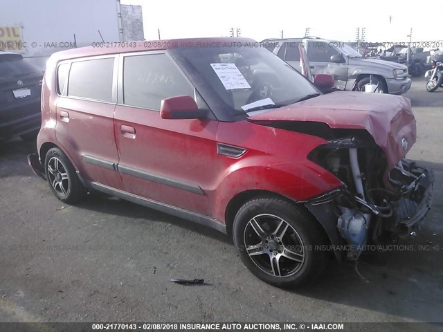 KNDJT2A23A7045028 - 2010 KIA SOUL +/!/SPORT RED photo 1