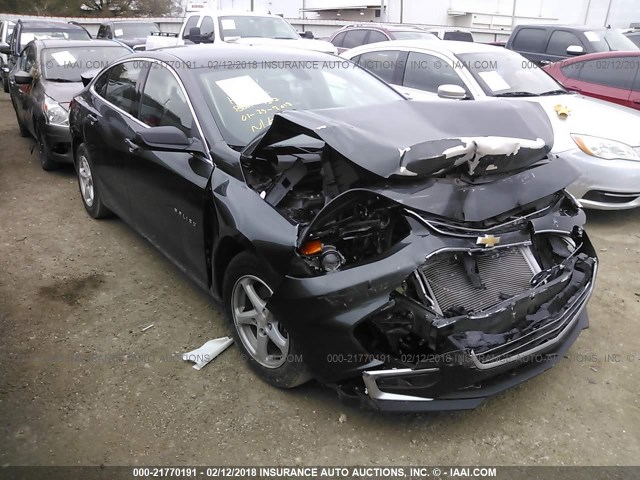 1G1ZB5ST6HF159080 - 2017 CHEVROLET MALIBU LS 灰色 照片 1