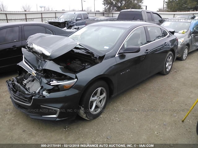 1G1ZB5ST6HF159080 - 2017 CHEVROLET MALIBU LS 灰色 照片 2