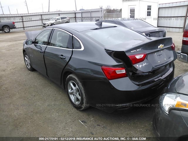 1G1ZB5ST6HF159080 - 2017 CHEVROLET MALIBU LS 灰色 照片 3