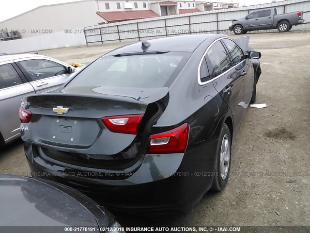 1G1ZB5ST6HF159080 - 2017 CHEVROLET MALIBU LS 灰色 照片 4