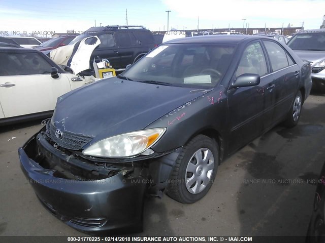 4T1BE32K63U689366 - 2003 TOYOTA CAMRY LE/XLE/SE მწვანე ფოტო 2