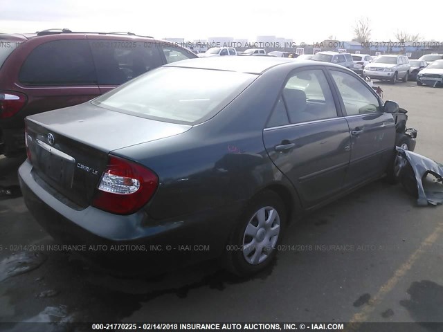 4T1BE32K63U689366 - 2003 TOYOTA CAMRY LE/XLE/SE მწვანე ფოტო 4