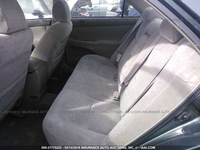 4T1BE32K63U689366 - 2003 TOYOTA CAMRY LE/XLE/SE მწვანე ფოტო 8