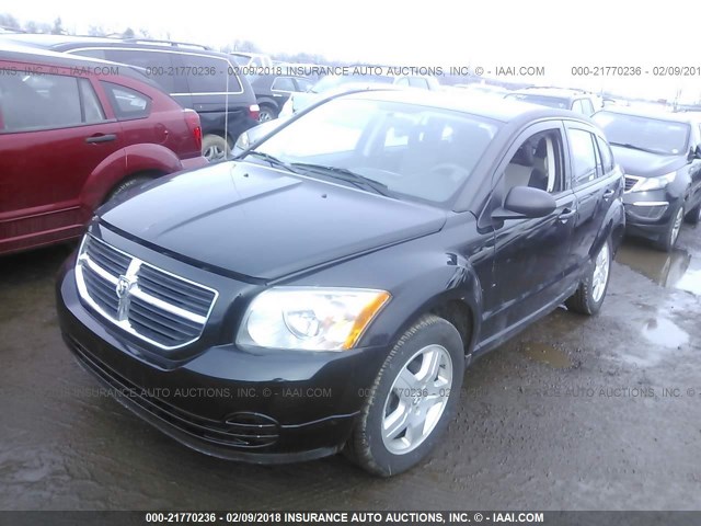 1B3HB48A59D174431 - 2009 DODGE CALIBER SXT BLACK photo 2