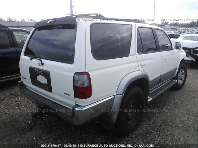 JT3GN87R5W0089287 - 1998 TOYOTA 4RUNNER LIMITED WHITE photo 4