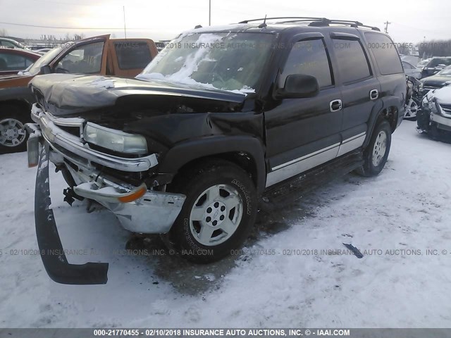 1GNEK13Z54R197465 - 2004 CHEVROLET TAHOE K1500 BLACK photo 2