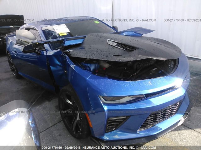 1G1FE1R77H0206681 - 2017 CHEVROLET CAMARO SS Azul foto 1