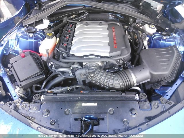 1G1FE1R77H0206681 - 2017 CHEVROLET CAMARO SS Azul foto 10