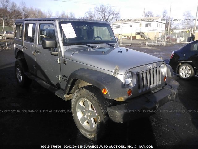 1C4HJWDG4DL595126 - 2013 JEEP WRANGLER UNLIMITE SPORT SILVER photo 1