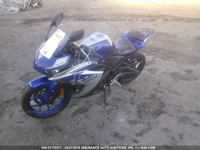 MH3RH06Y3FK005625 - 2015 YAMAHA YZFR3 BLUE photo 2