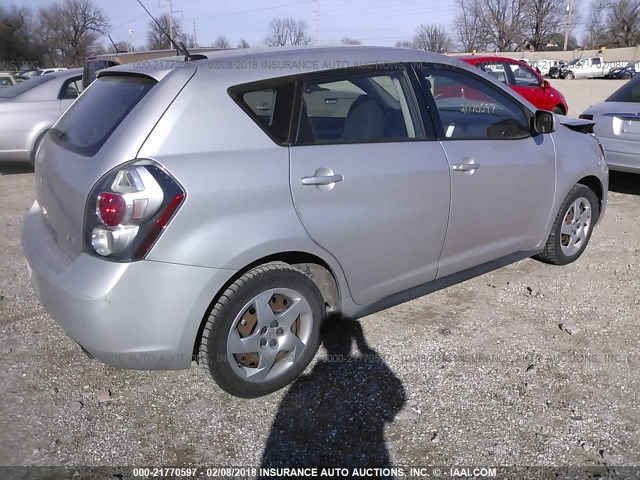 5Y2SP67809Z450033 - 2009 PONTIAC VIBE SILVER photo 4