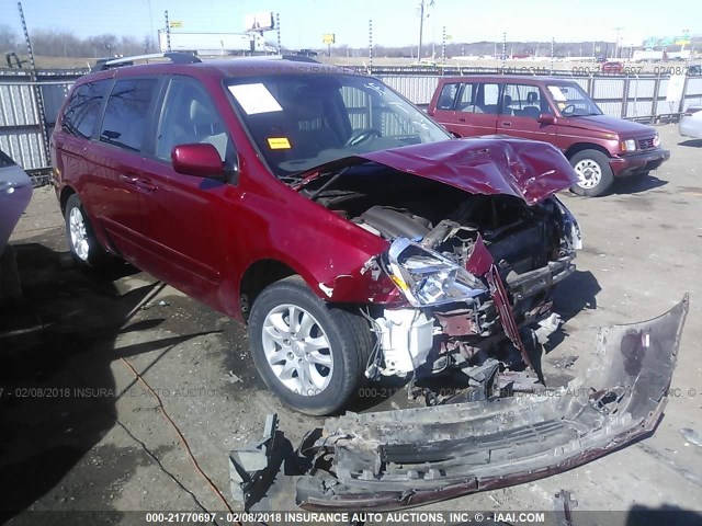 KNDMB233696305560 - 2009 KIA SEDONA EX/LX RED photo 1