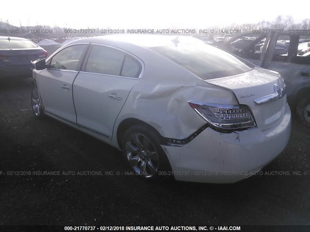 1G4GD5E38CF102128 - 2012 BUICK LACROSSE PREMIUM WHITE photo 3