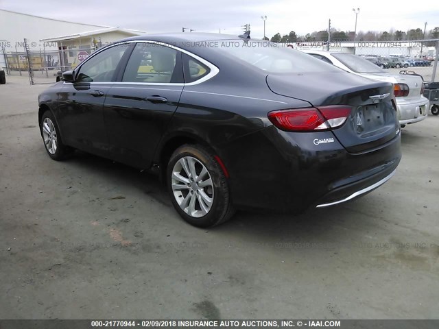 1C3CCCAB1HN511063 - 2017 CHRYSLER 200 LIMITED BLUE photo 3