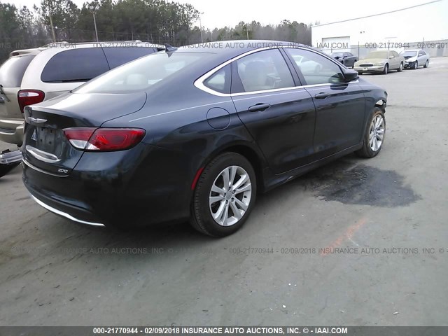 1C3CCCAB1HN511063 - 2017 CHRYSLER 200 LIMITED BLUE photo 4