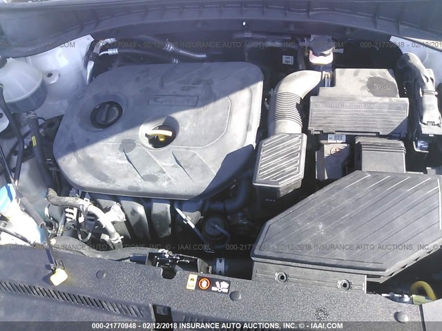KM8J3CA45HU407424 - 2017 HYUNDAI TUCSON LIMITED/SPORT AND ECO/SE WHITE photo 10