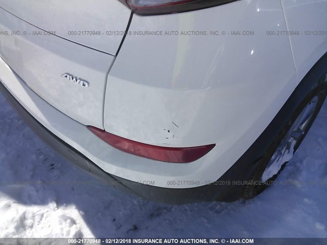 KM8J3CA45HU407424 - 2017 HYUNDAI TUCSON LIMITED/SPORT AND ECO/SE WHITE photo 6