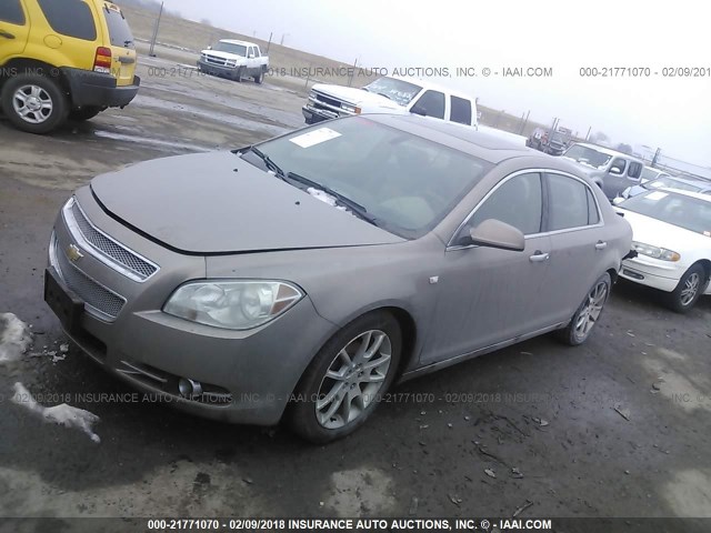 1G1ZK57798F162762 - 2008 CHEVROLET MALIBU LTZ 金色 照片 2