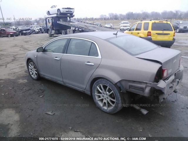 1G1ZK57798F162762 - 2008 CHEVROLET MALIBU LTZ 金色 照片 3