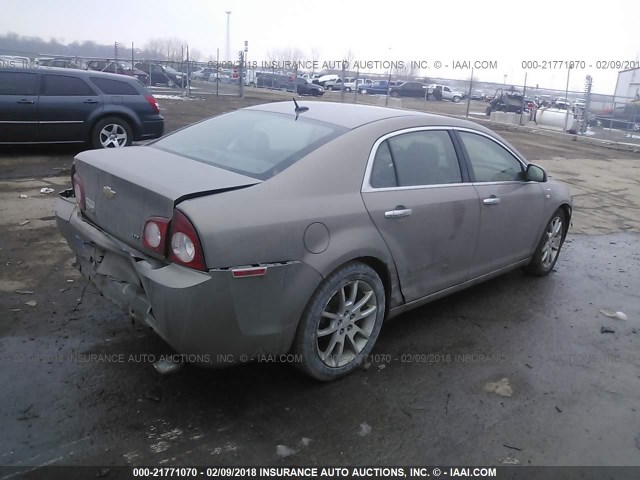 1G1ZK57798F162762 - 2008 CHEVROLET MALIBU LTZ 金色 照片 4